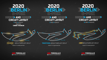 2020 Formula E Berlin Track Layouts