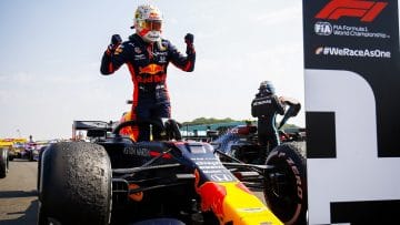 Race Winner Max Verstappen, Red Bull Racing celebrates in Parc Ferme