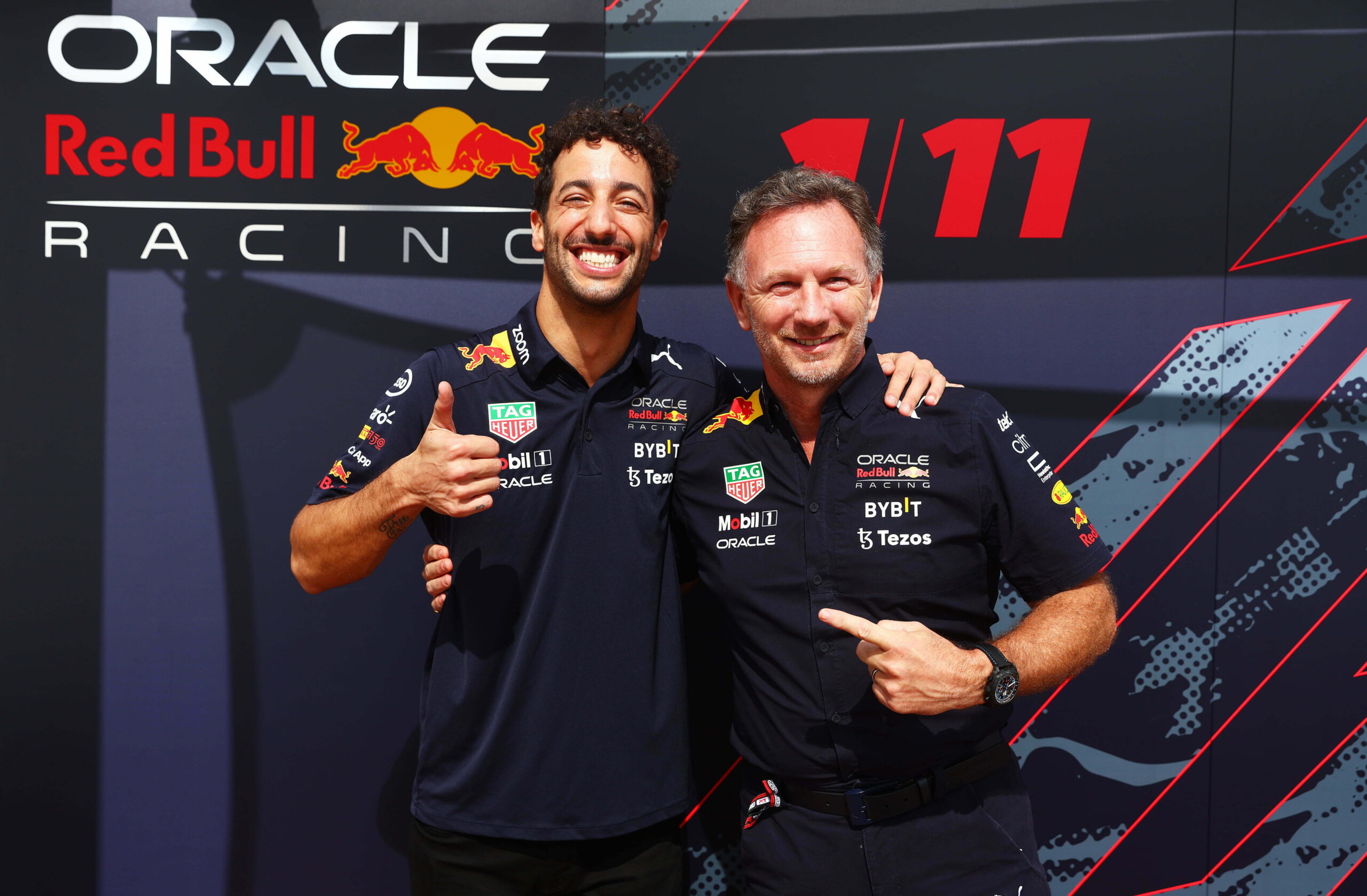 Horner and Ricciardo together