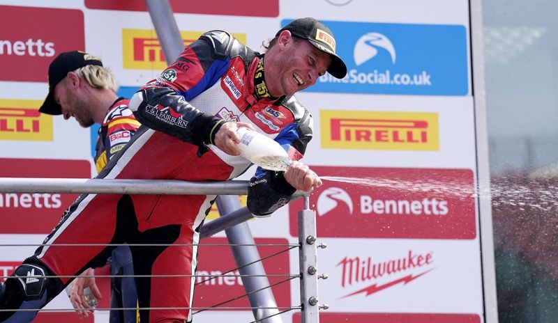 McConnell on superstock podium