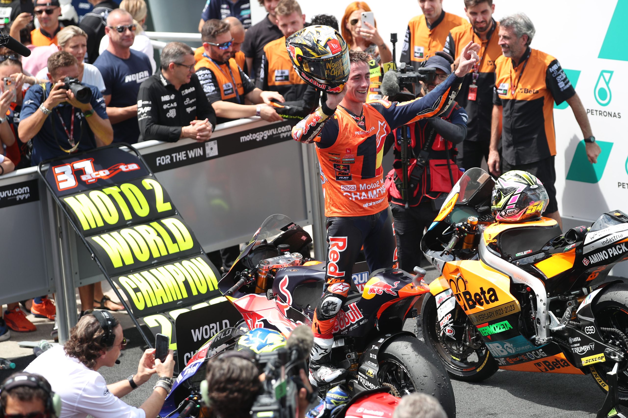 Pedro Acosta, Moto2 race, Malaysian MotoGP, 12 November 2023