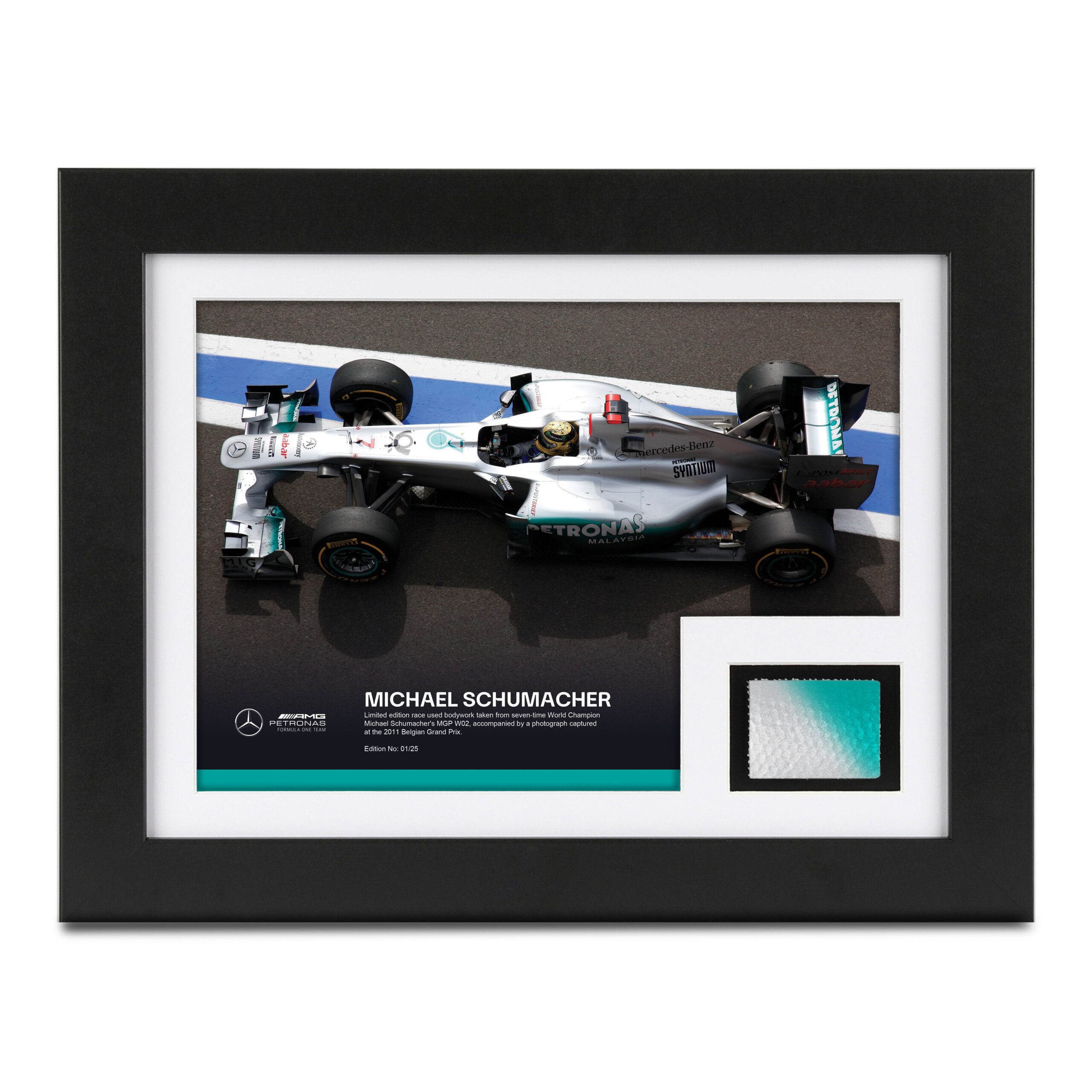 Limited-Edition Michael Schumacher 2011 Bodywork & Photo - Belgium GP