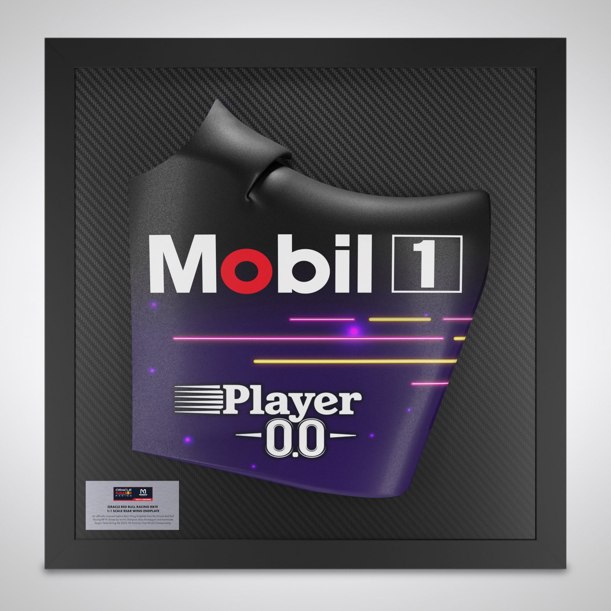 Oracle Red Bull Racing 2023 RB19 Replica Rear Wing Endplate - Vegas GP