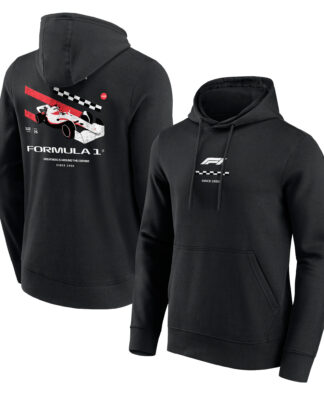 Formula 1 Distressed Car Graphic Hoodie