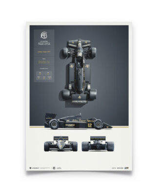 Lotus F1 Team Type 97T - Blueprint - 1985 Limited Edition Poster