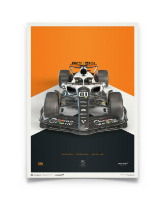 McLaren Formula 1 Team - Oscar Piastri - The Triple Crown Livery - 60th Anniversary - 2023 Poster
