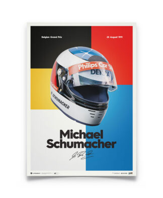 Michael Schumacher 1991 Helmet Limited Edition Poster