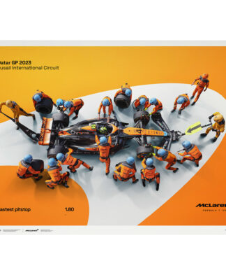 McLaren F1 Team - 1.80 - World Record Fastest Pit Stop 2023 Poster