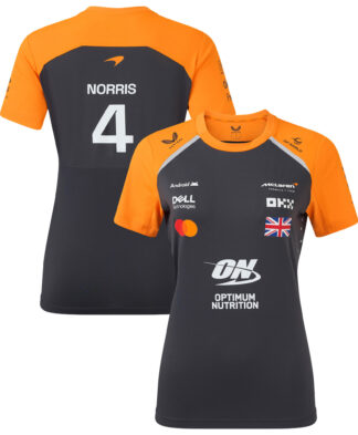 McLaren 2025 Team Lando Norris Driver Set Up T-Shirt - Phantom - Womens