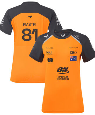 McLaren 2025 Team Oscar Piastri Driver Set Up T-Shirt - Autumn - Womens