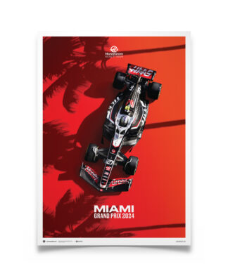 Haas F1 Miami Grand Prix 2024 Poster