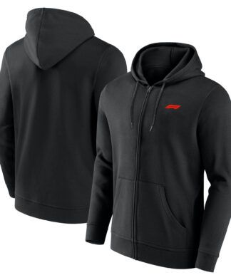 Formula 1 Essentials Small Crest Full Zip Hoodie - Black
