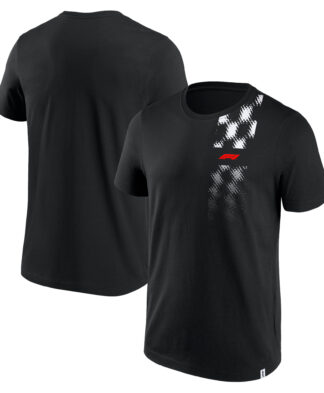 Formula 1 Halftone Grid Graphic T-Shirt - Black