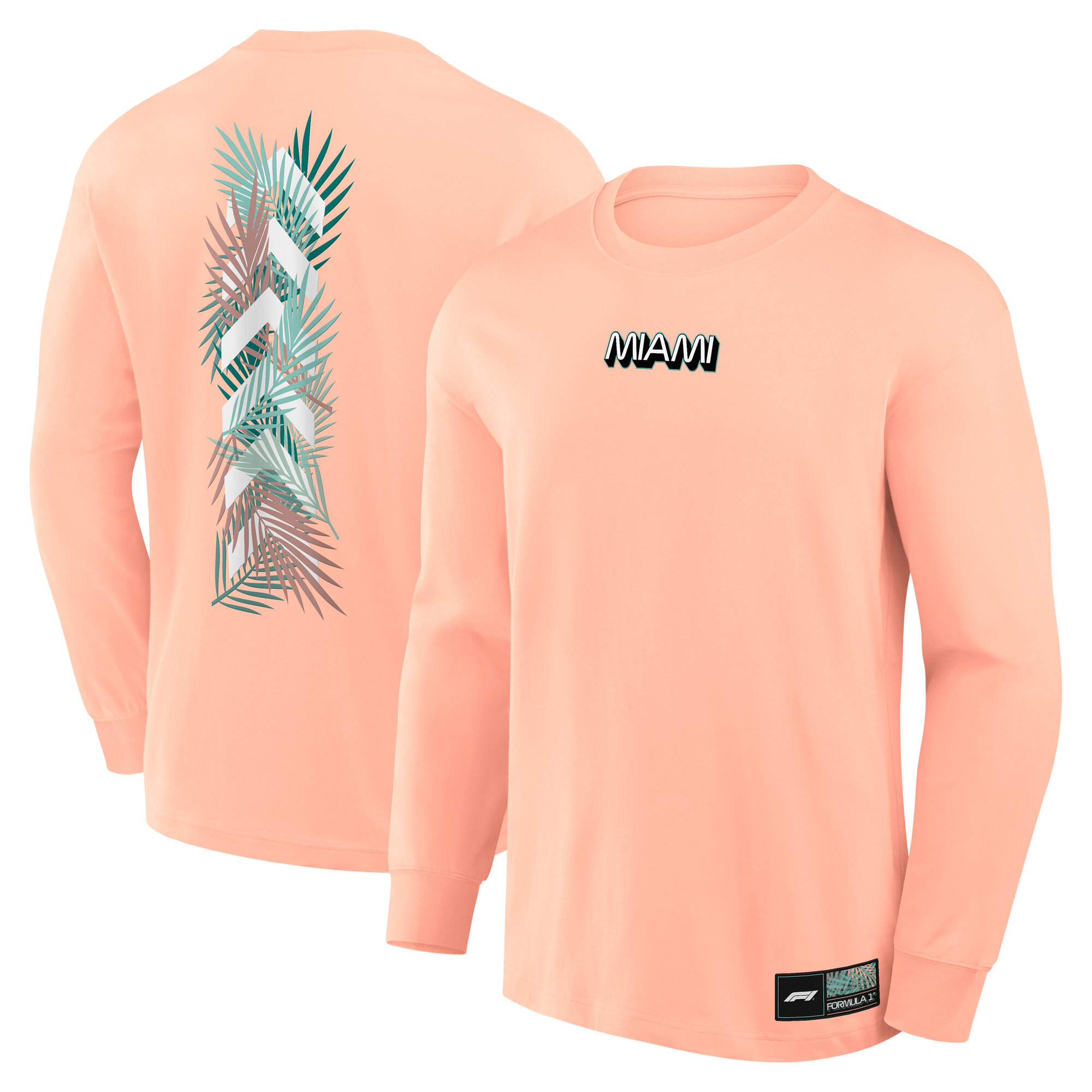 Formula 1 Miami Long Sleeve T-Shirt - Peach