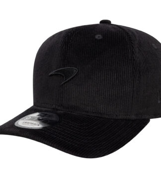 McLaren New Era Corduroy 9FIFTY Pre-Curve Cap - Black