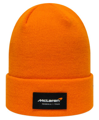 McLaren New Era Essential Cuff Beanie - Papaya