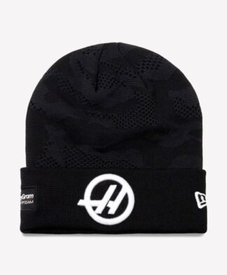 Haas F1 New Era Team Camo Cuff Beanie - Black