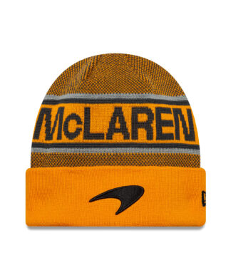 McLaren New Era Team Cuff Beanie - Papaya