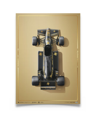 Ayrton Senna Lotus 97T Stunning Black Estoril Collector's Edition Poster - 1985