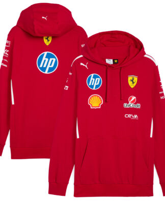 Scuderia Ferrari 2025 Team Hooded Sweat - Kids
