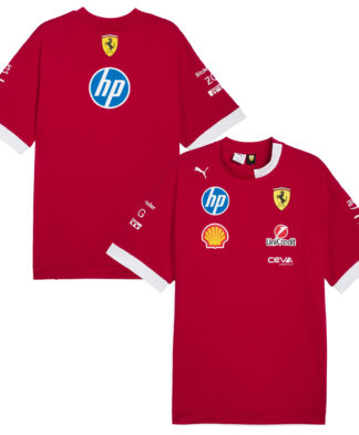 Scuderia Ferrari 2025 Drivers Oversized T-Shirt - Red