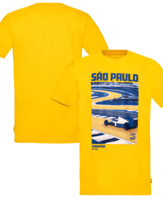 Ayrton Senna Legacy F1 Sao Paulo Circuit Graphic T-Shirt - Unisex