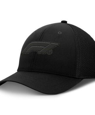 Formula 1 Structured Sport Mesh Stretch Cap - Black