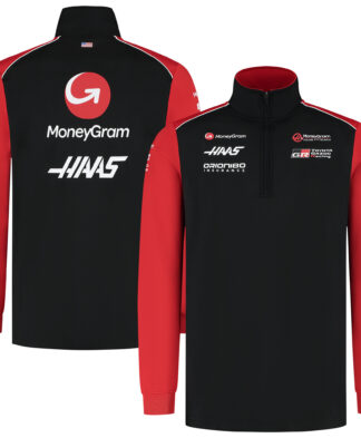 Haas F1 Moneygram 2025 Team Fitted Zip Sweater