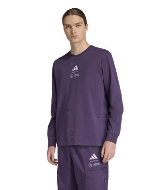 Mercedes AMG Petronas adidas F1 Premium Long Sleeve T-Shirt - Plum
