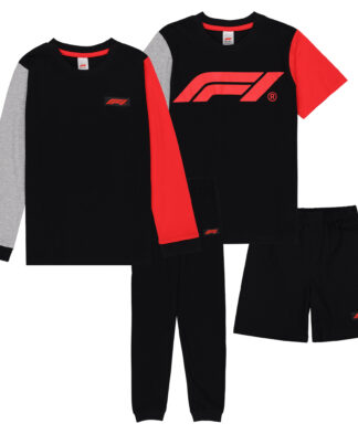 Formula 1 2 Pack Mix and Match Pyjamas - Kids
