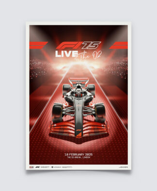 Formula 1 75 Live -O2 Arena London - Event Poster - 2025