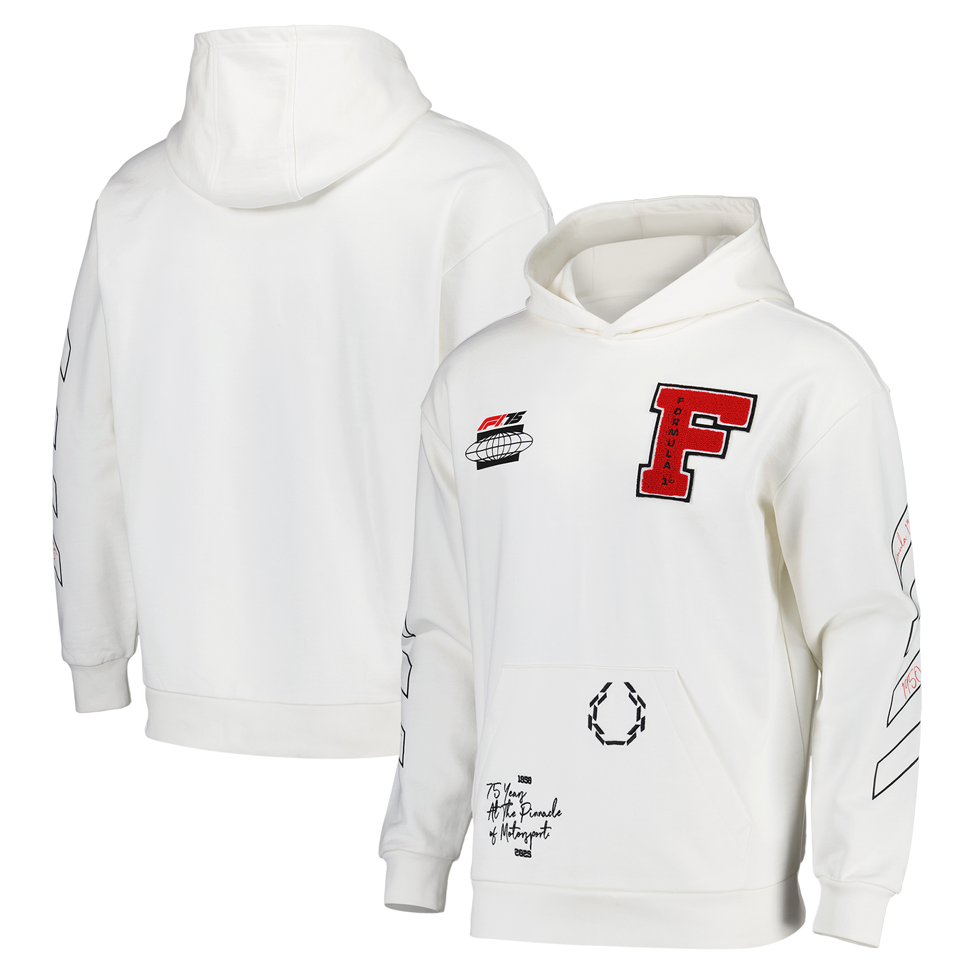 Formula 1 75 Varsity Oversized Hoodie