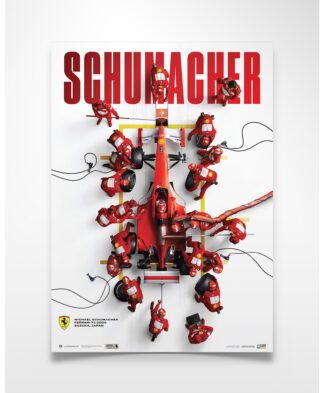 Scuderia Ferrari Michael Schumacher Japanese GP Pit Stop 2000 Collector's Edition Poster