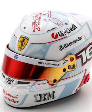 Scuderia Ferrari Charles Leclerc Monaco GP 2025 2nd Place 1:5 Helmet