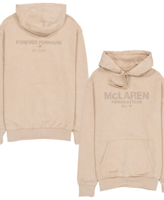 McLaren New Era Oversized Wordmark Hoodie - Tan