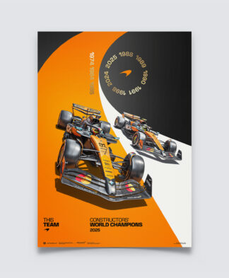 McLaren 2025 Constructors Champions Poster